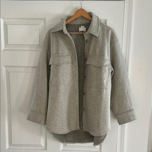 H&M Light Gray oversized Jacket